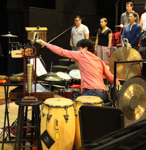 Pacific Overtures - the Musical - percussion setup