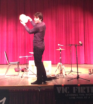 Brian gives a pandeiro masterclass in Maryland